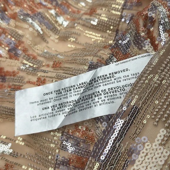 NWT Dress the Population Victoria sequin mini halter dress XL cocktail - Picture 2 of 6